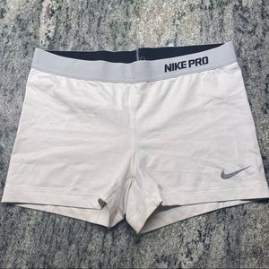 Nike Pro Spandex Shorts | White
